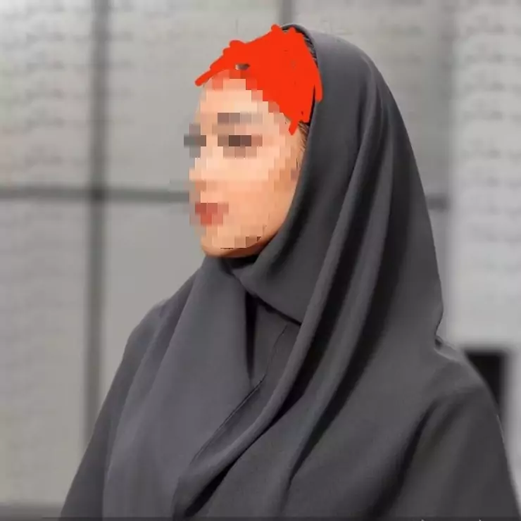 مقنعه ساده کرپ طوسی تیره قد90