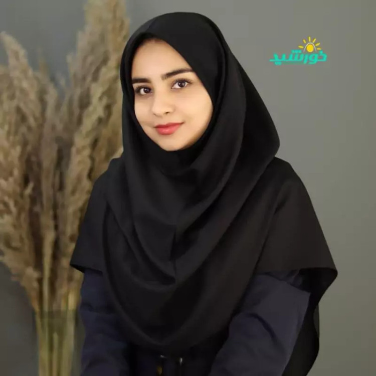 مقنعه ساده110 مشکی وال بروجرد